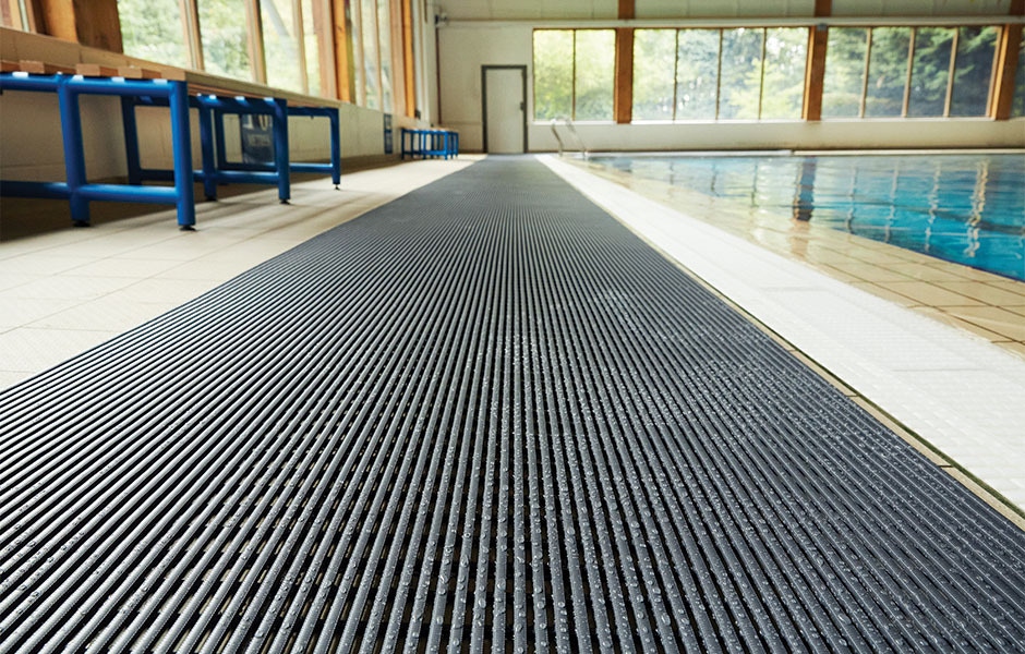 SaniPath™ comfort and antibacterial/antifungal matting solutions available at Matter Surfaces.