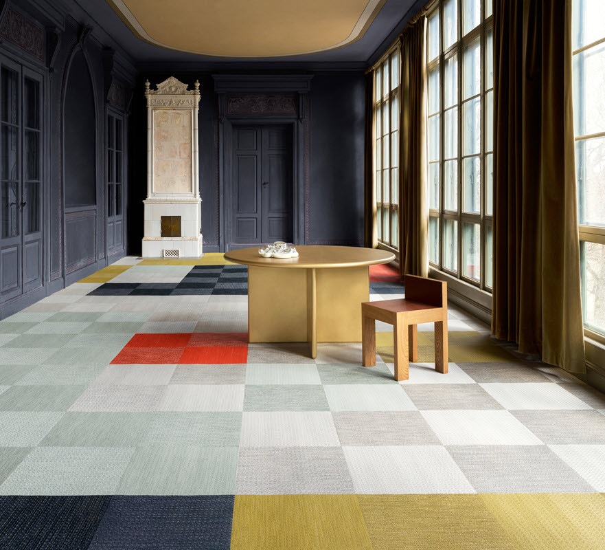 BOLON Artisan is environmentally friendly, woven vinyl commercial flooring with classic patterns that open doors to new possibilities, available at Matter Surfaces. 